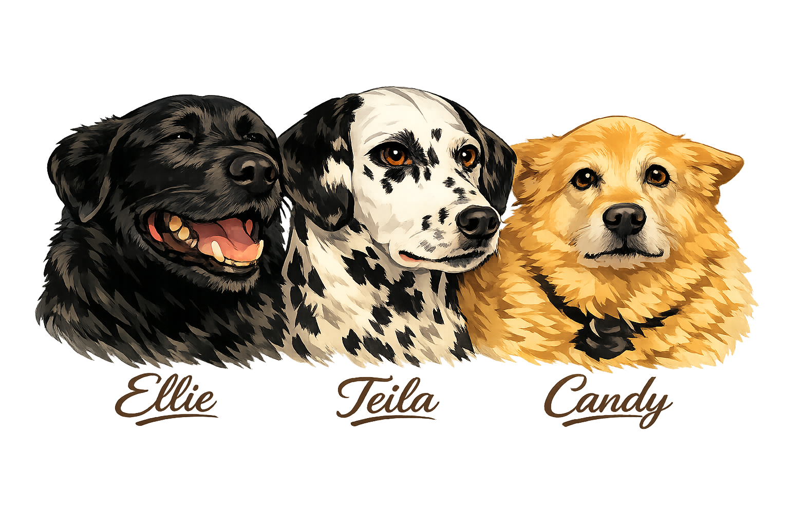 Ellie, Teila and Candy
